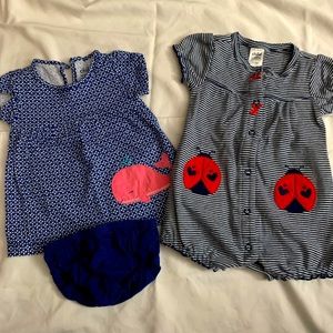 Vguc set of 2 carters outfits